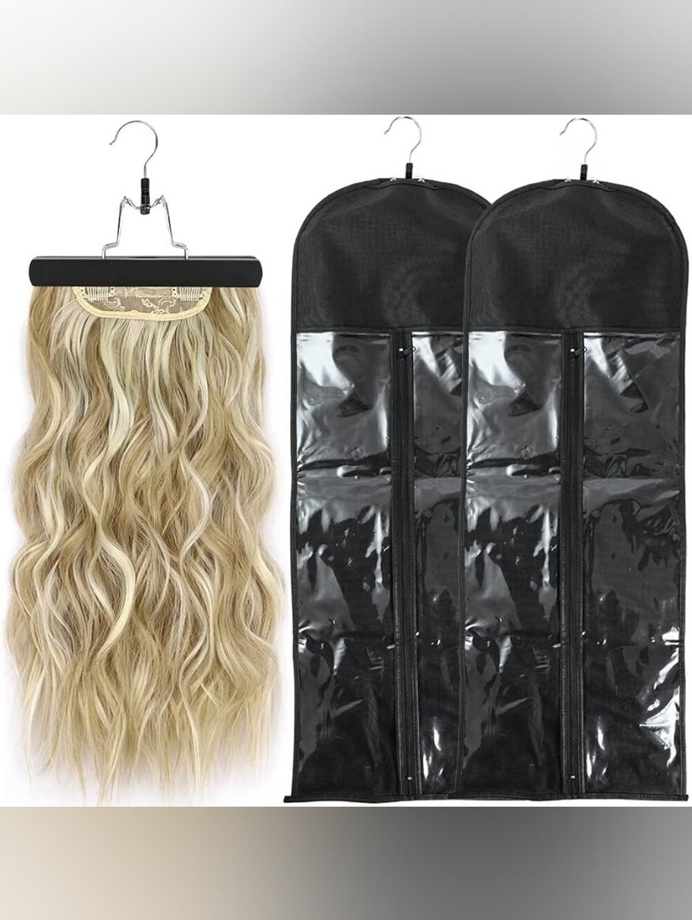 Wig Storage Hangers + Bags